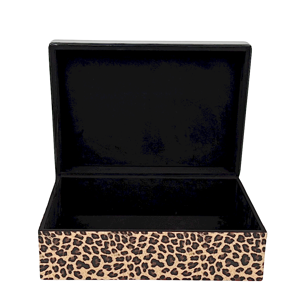 Leopar Kaplanlı Dekoratif Kutu
