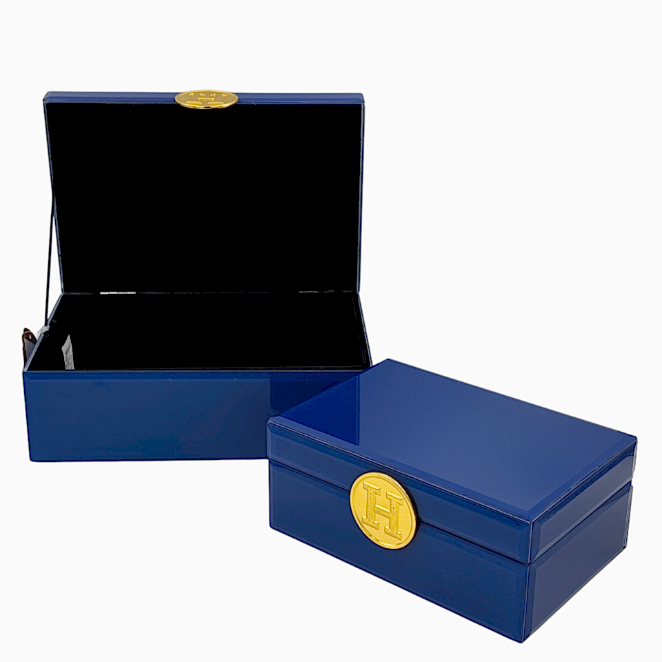 İkili Hermes Cam Dekoratif Kutu