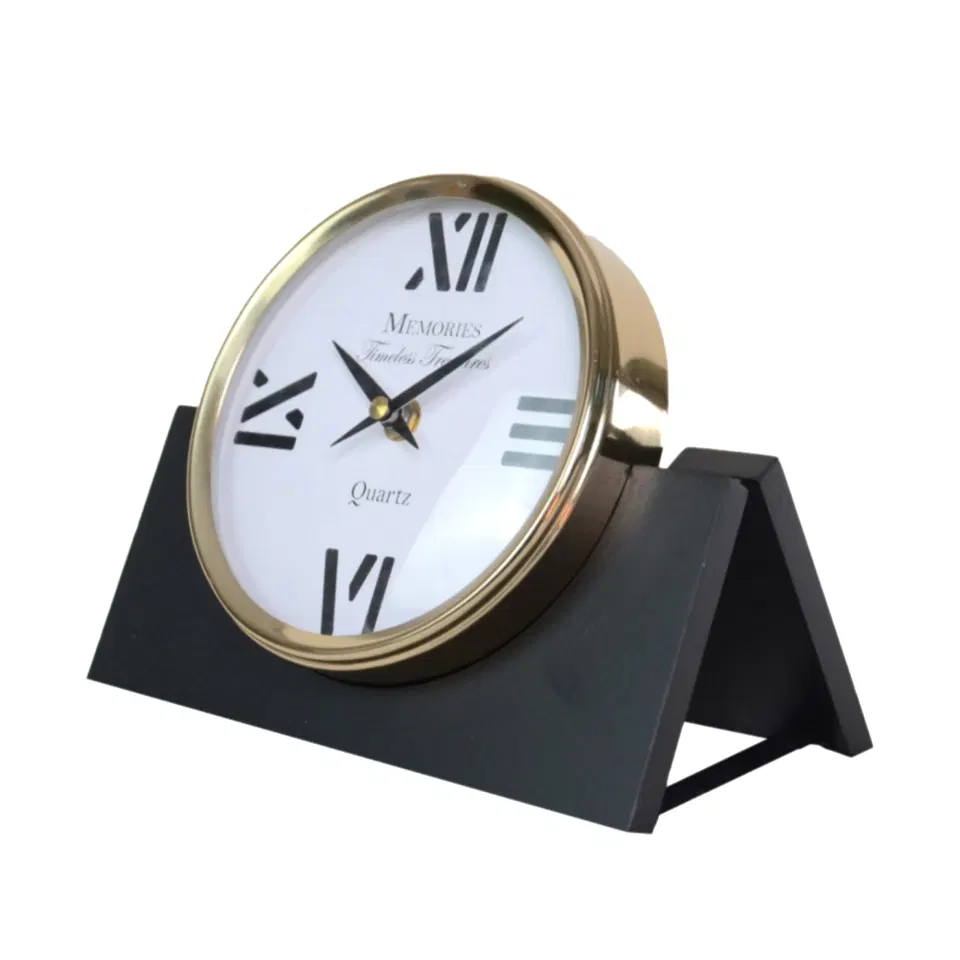 Katlanır Ayaklı Gold Saat Büyük