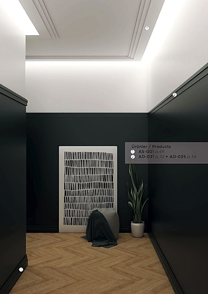 AS 001 Boyanabilir Süpürgelik