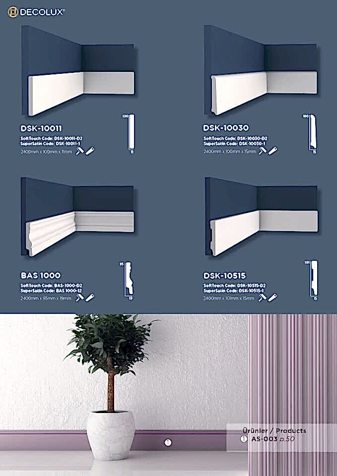 AS 003 Boyanabilir Süpürgelik