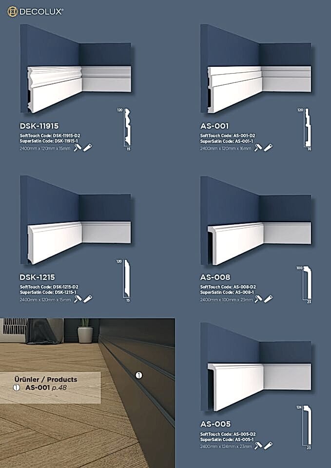 AS 005 Boyanabilir Süpürgelik