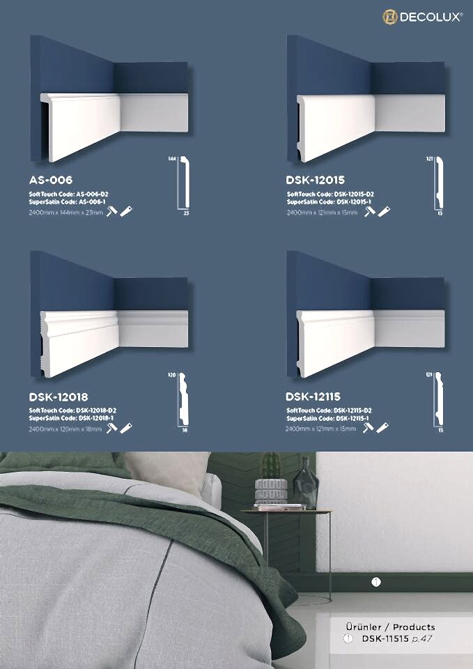 AS 006 Boyanabilir Süpürgelik